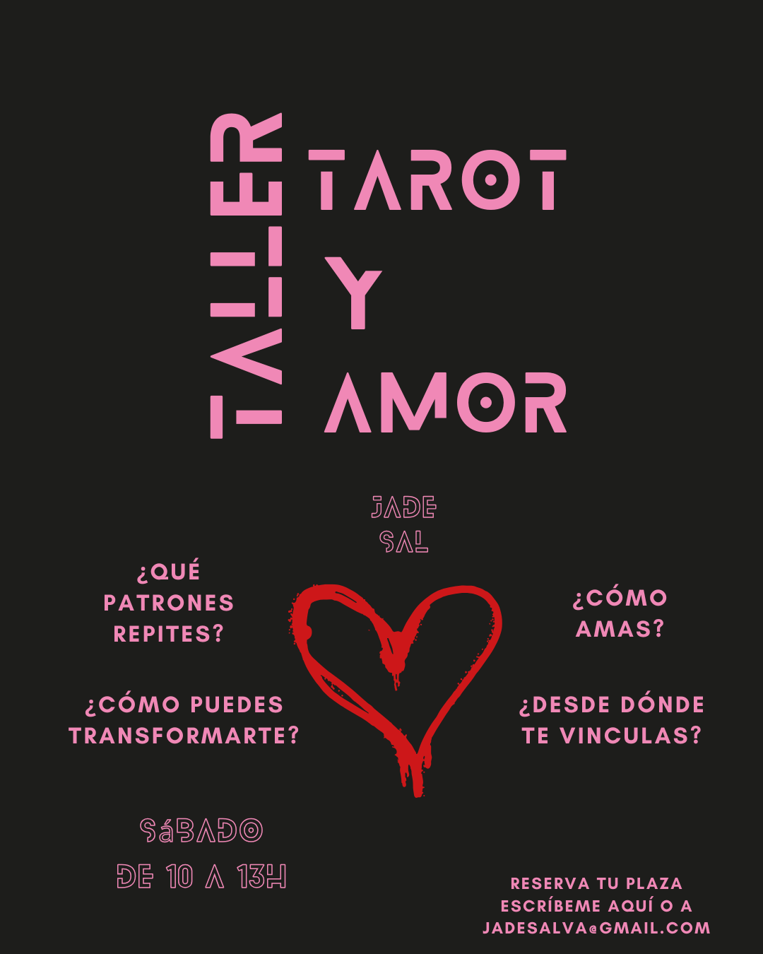 Taller de Tarot y Amor. TRES HORAS. 5/9/26